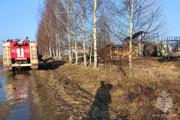 В Осановце сгорели стоящие в гараже «Фольксваген» и грузовая Газель